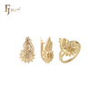 Conjunto de filigrana em ouro 14K com anéis