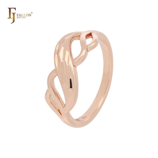 Minimalismus Schlichtes Design Roségold Ringe