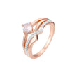 Zweifarbige Clusterringe aus Ros¨¦gold
