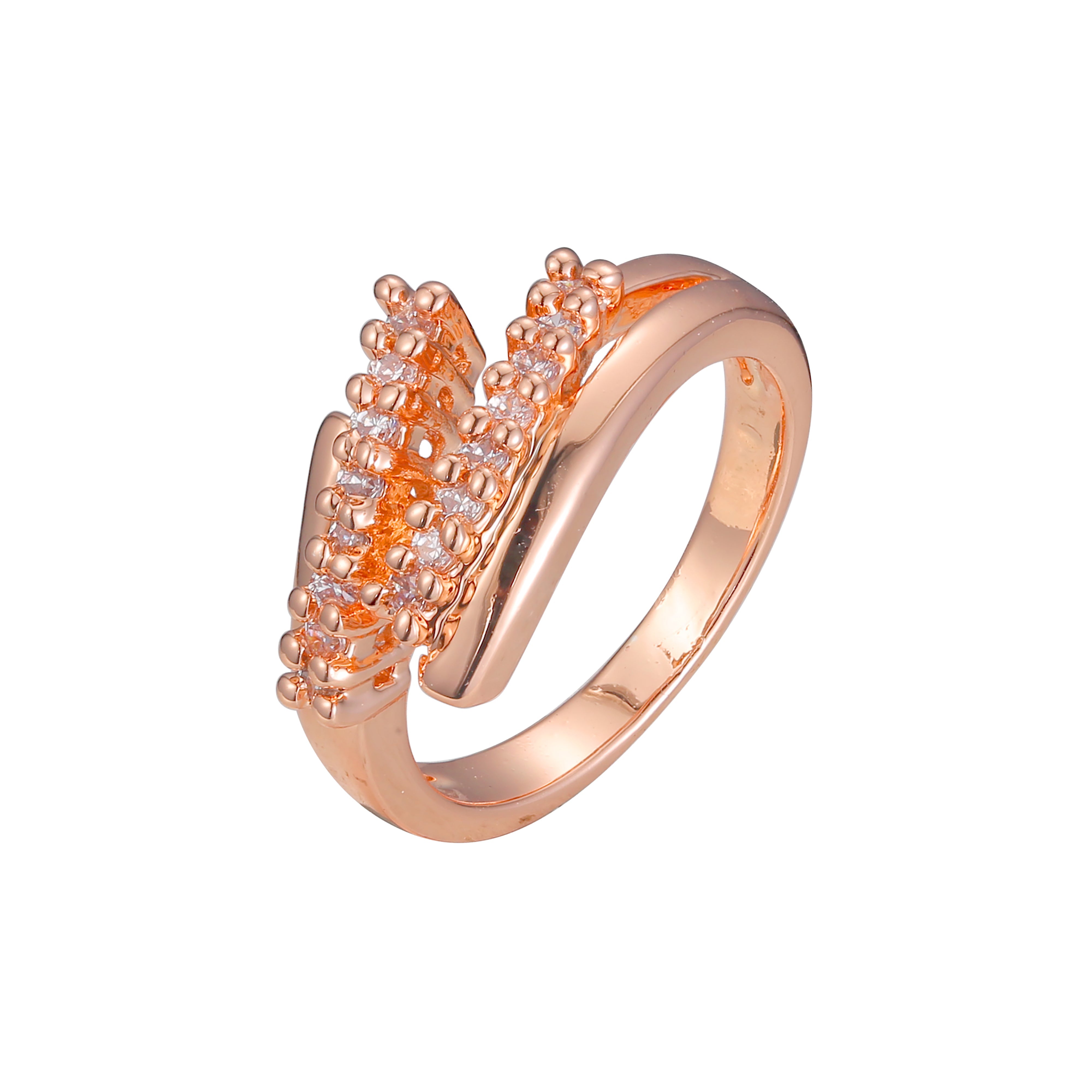 Ros¨¦goldene Herz-Cluster-Ringe