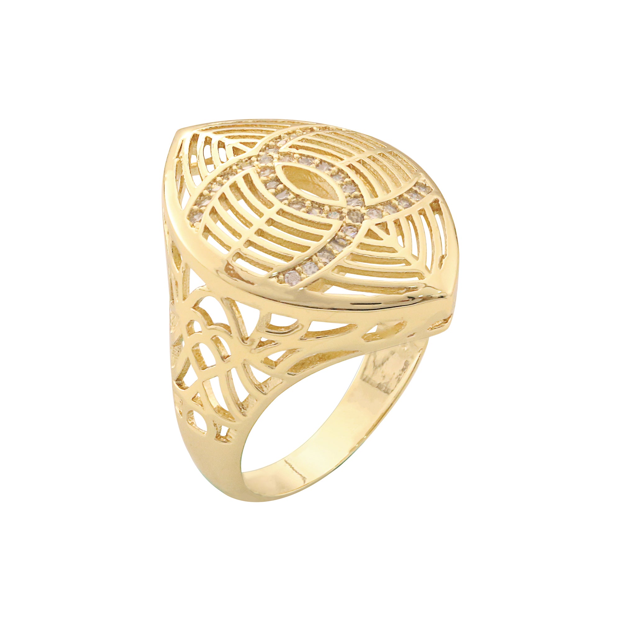 Anéis de filigrana banhados em ouro rosa, ouro 14K