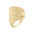Anéis de filigrana banhados em ouro rosa, ouro 14K