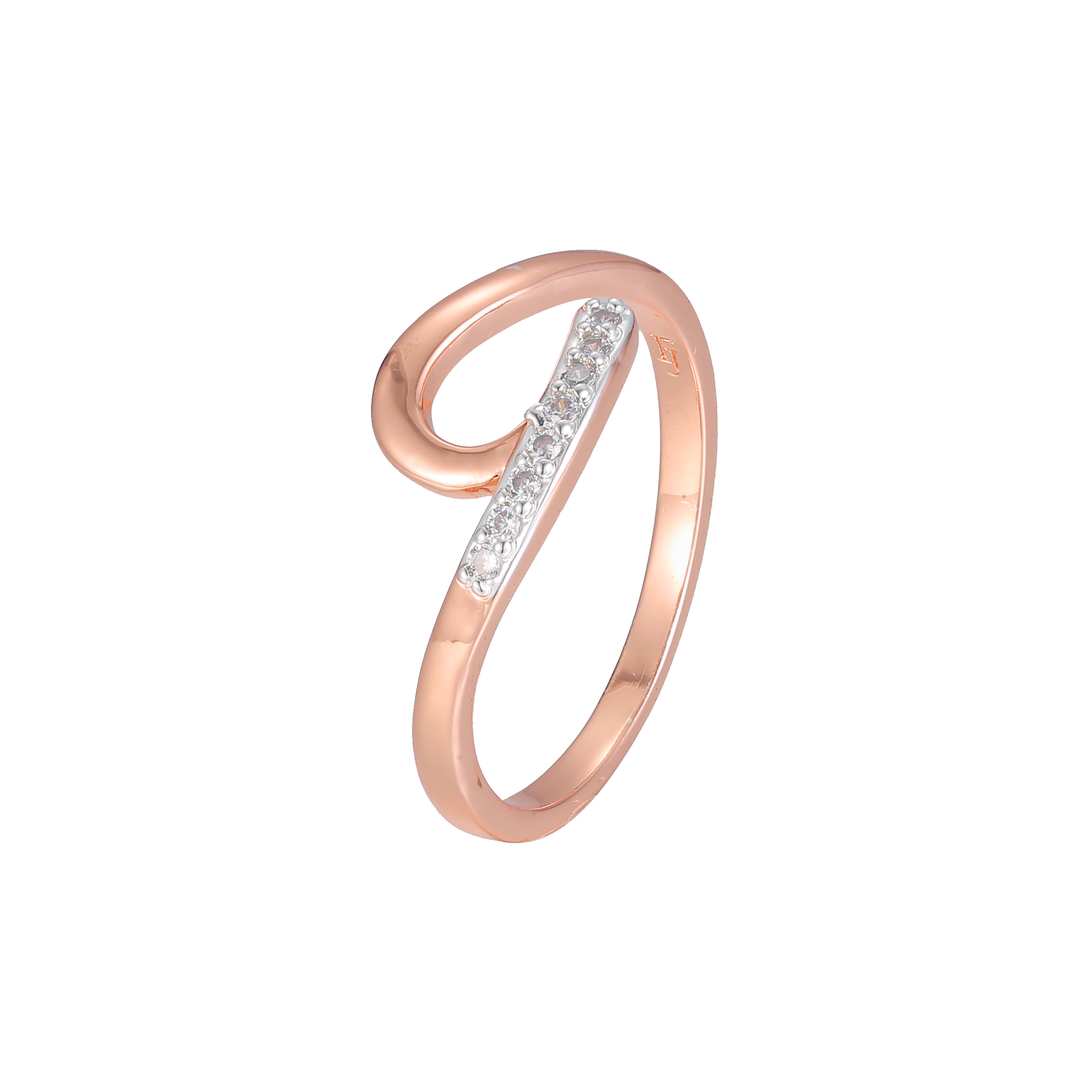 Zweifarbige Solit?rringe aus Ros¨¦gold