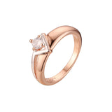 Zweifarbige Solit?rringe aus Ros¨¦gold