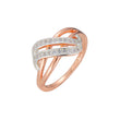 Zweifarbige Solit?rringe aus Ros¨¦gold