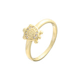 14K 金戒指，双色