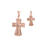 Orthodoxer Malteserkreuz-Anh?nger aus Ros¨¦gold, zweifarbig plattiert