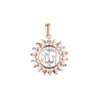 Islamic Allah pendant in 14K Gold, Rose Gold, 18K Gold two tone plating colors