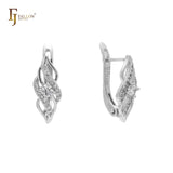.Rose Gold solitaire earrings