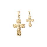 Eastern Orthodox Russian pendant in Rose Gold, 14K Gold plating colors