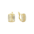 Mesh-Cluster-Ohrringe aus 14 Karat Gold und Roségold, zweifarbig
