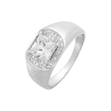 Solitarie men's rings in 14K Gold, Rose Gold plating colors