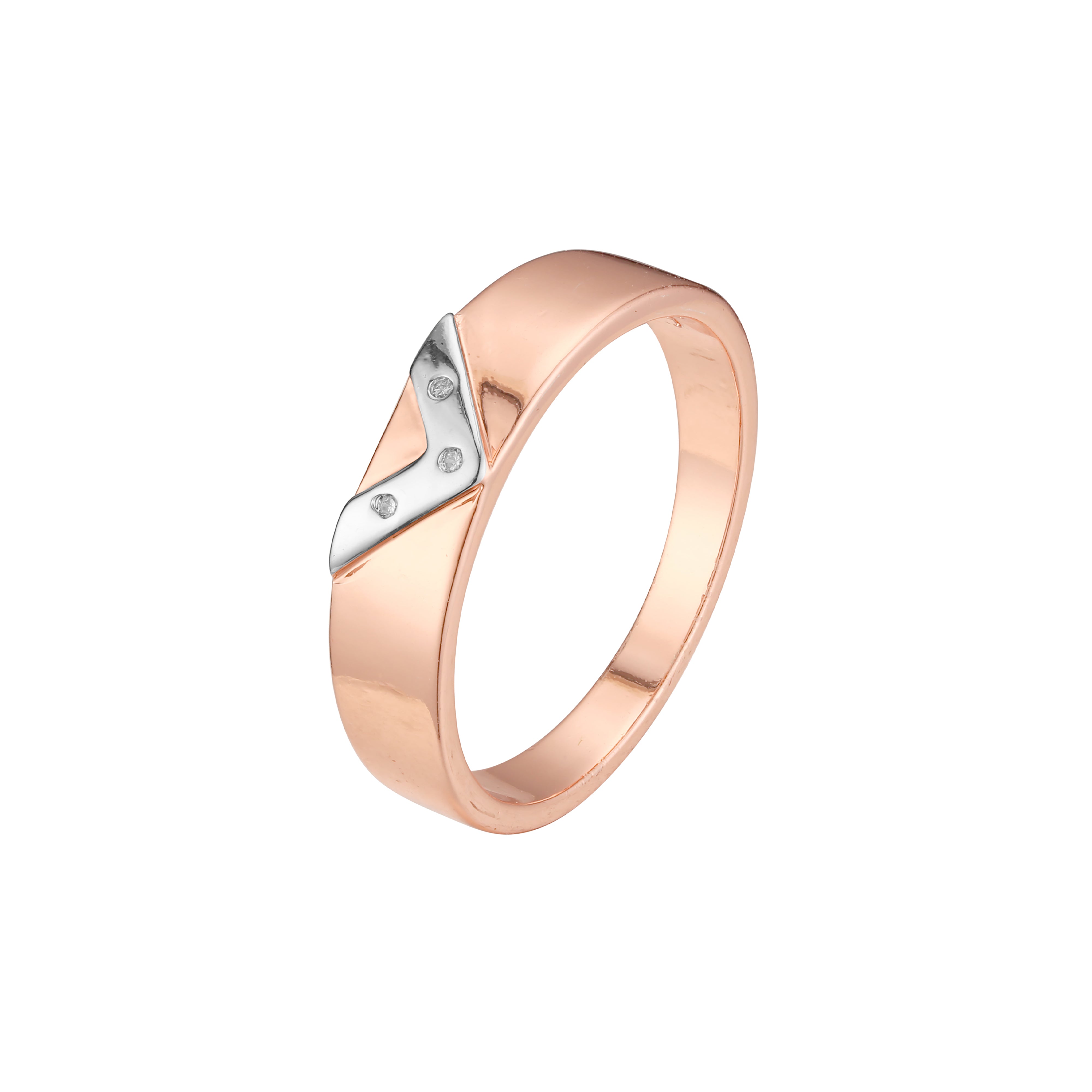 Rose Gold two tone rings