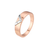 Rose Gold two tone rings