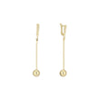 .Olivia's Beads - Beads long drop earrings in 14K Gold, White Gold, Rose Gold plating colors
