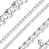 14K ゴールド、ローズゴールド、ホワイトゴールドメッキのケーブル スネイル リンク チェーン