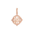 Islamic temple Pendant in Rose Gold two tone, 14K Gold plating colors