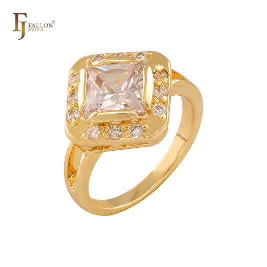 Anéis Halo em Ouro 18K