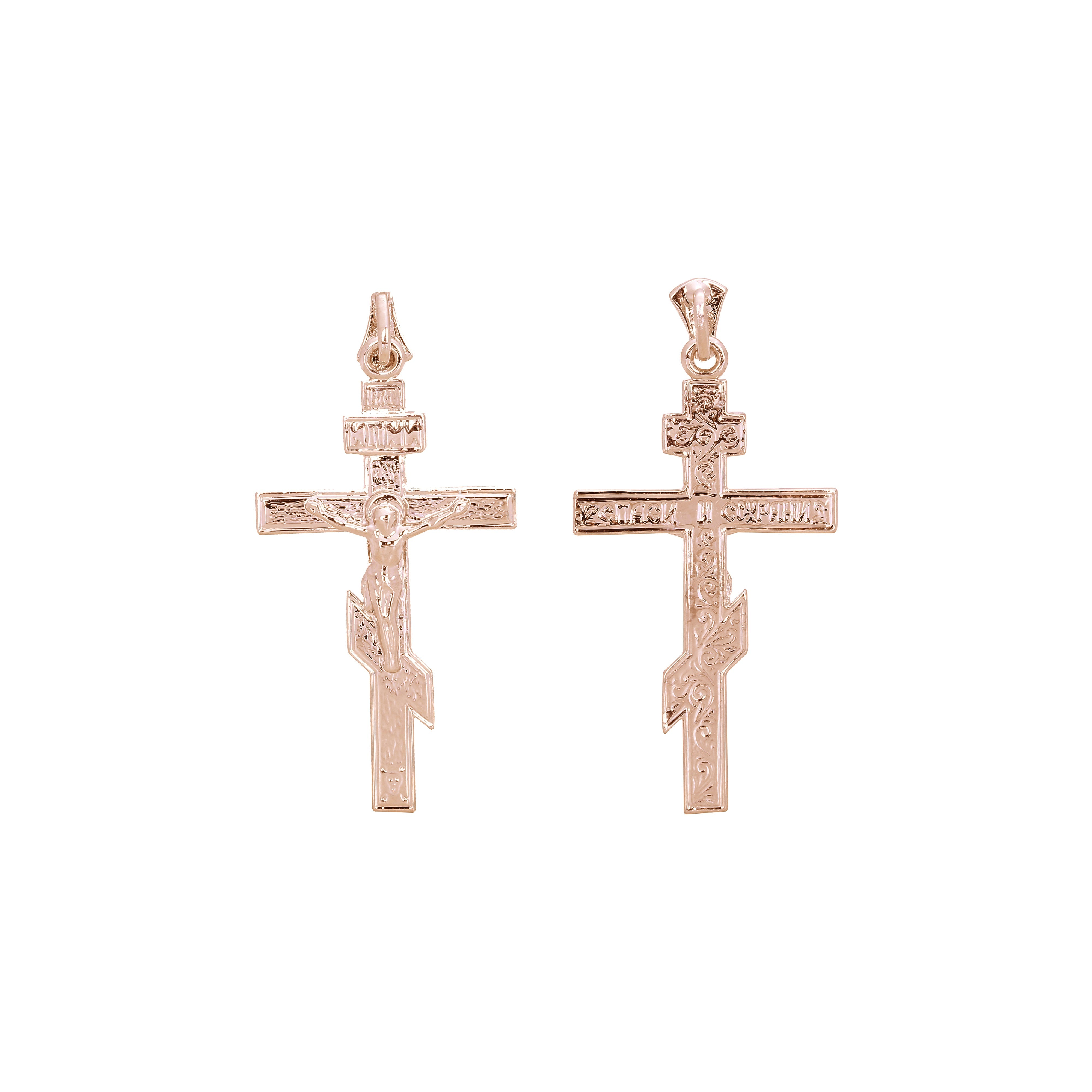 🔥 Russian Orthodox Eastern Orthodox Russian pendant in Rose Gold, White Gold plating colors