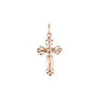 🔥 Eastern Orthodox Russian budded pendant in Rose Gold, White Gold plating colors