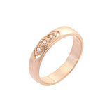 .Solitärringe aus Roségold, 14 Karat Gold, zweifarbige Beschichtung