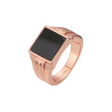 Men's rings in White Gold, Rose Gold plating colors