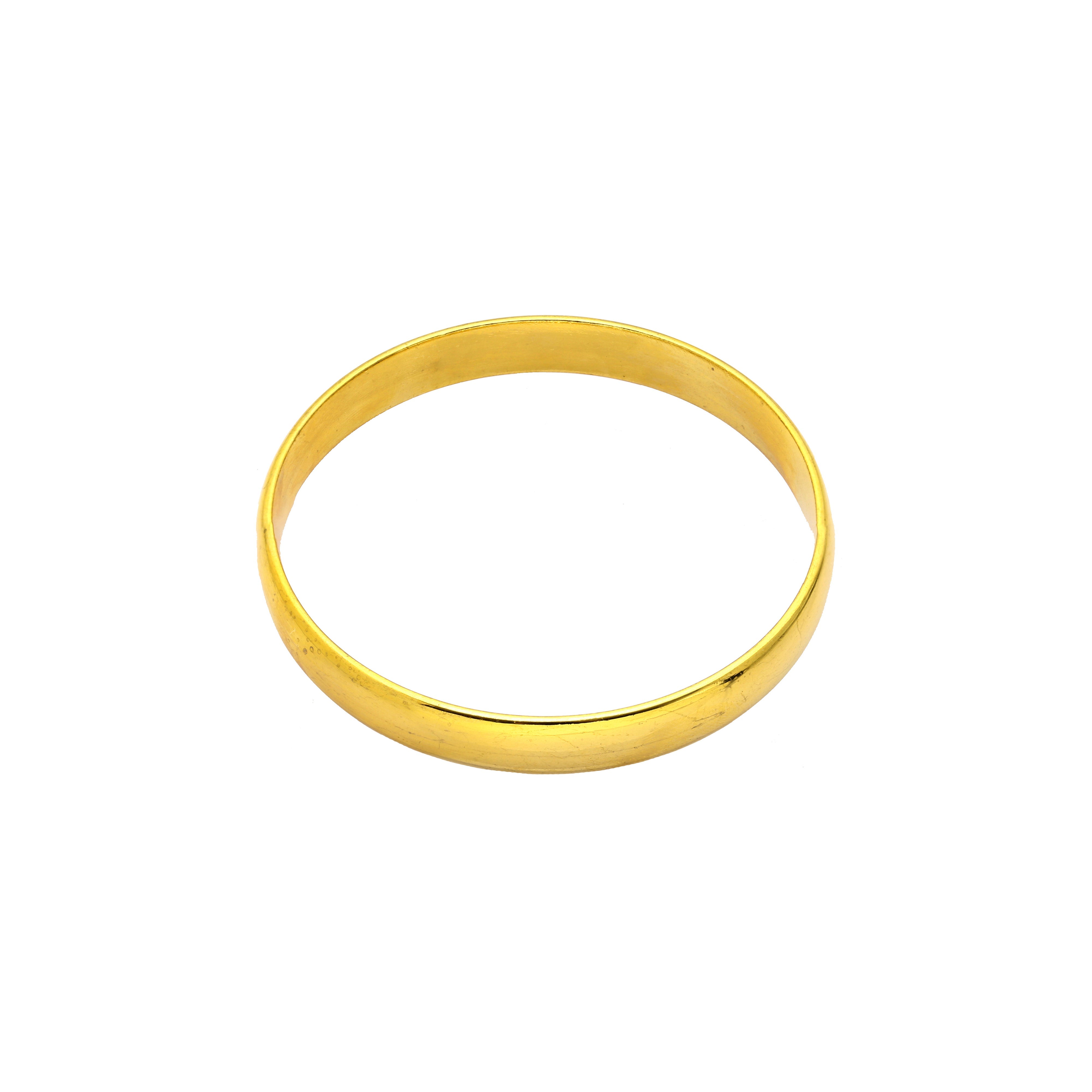 Glänzende runde Armbänder aus 18 Karat Gold, Armbänder aus Roségold