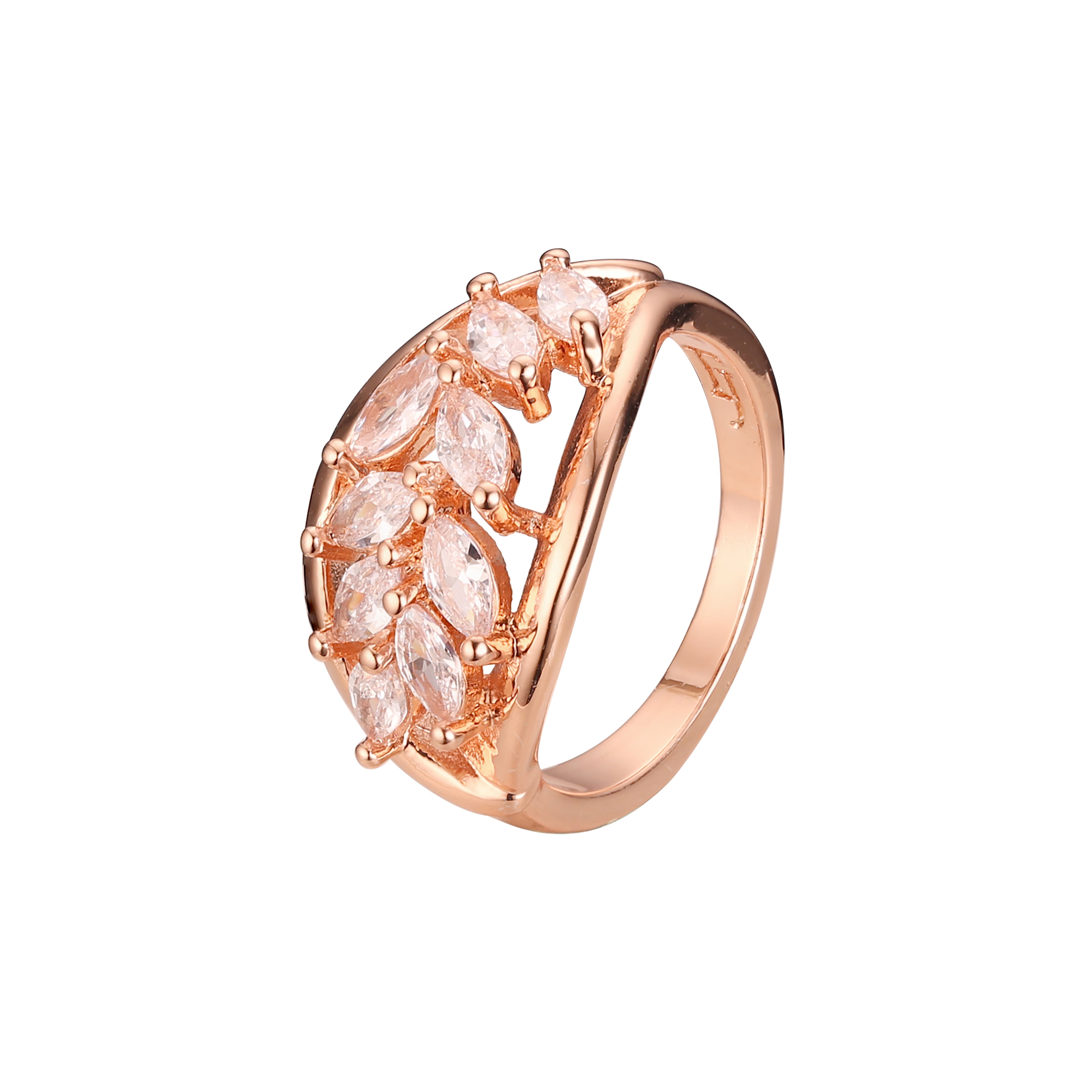 Ros¨¦goldene Moderinge im Kronendesign
