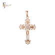 Pingente Cruz em Ouro Rosa