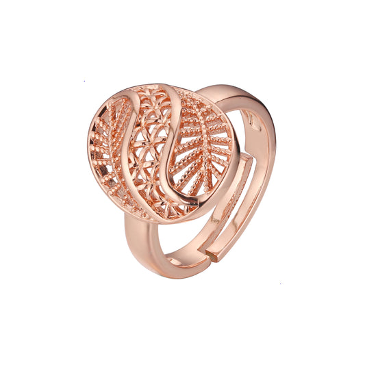 Open rings in 14K Gold, Rose Gold plating colors
