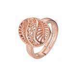 Open rings in 14K Gold, Rose Gold plating colors