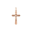 Rose Gold two tone Eastern Orthodox Russian pendant