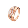 Zweifarbige Solit?r-Designringe aus Ros¨¦gold