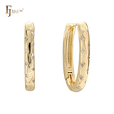 14K Gold Huggie Earrings