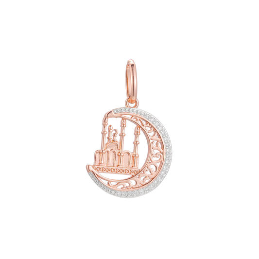 Pendant in Rose Gold two tone, 14K Gold plating colors