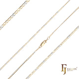 🔥 Classic Curb link chains plated in 14K Gold two tone