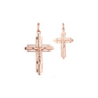 🔥 Eastern Orthodox Russian pendant in Rose Gold two tone, 14K Gold plating colors