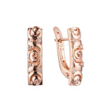 Cluster earrings in 14K Gold, Rose Gold plating colors