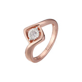 Zweifarbige Solit?rringe aus Ros¨¦gold