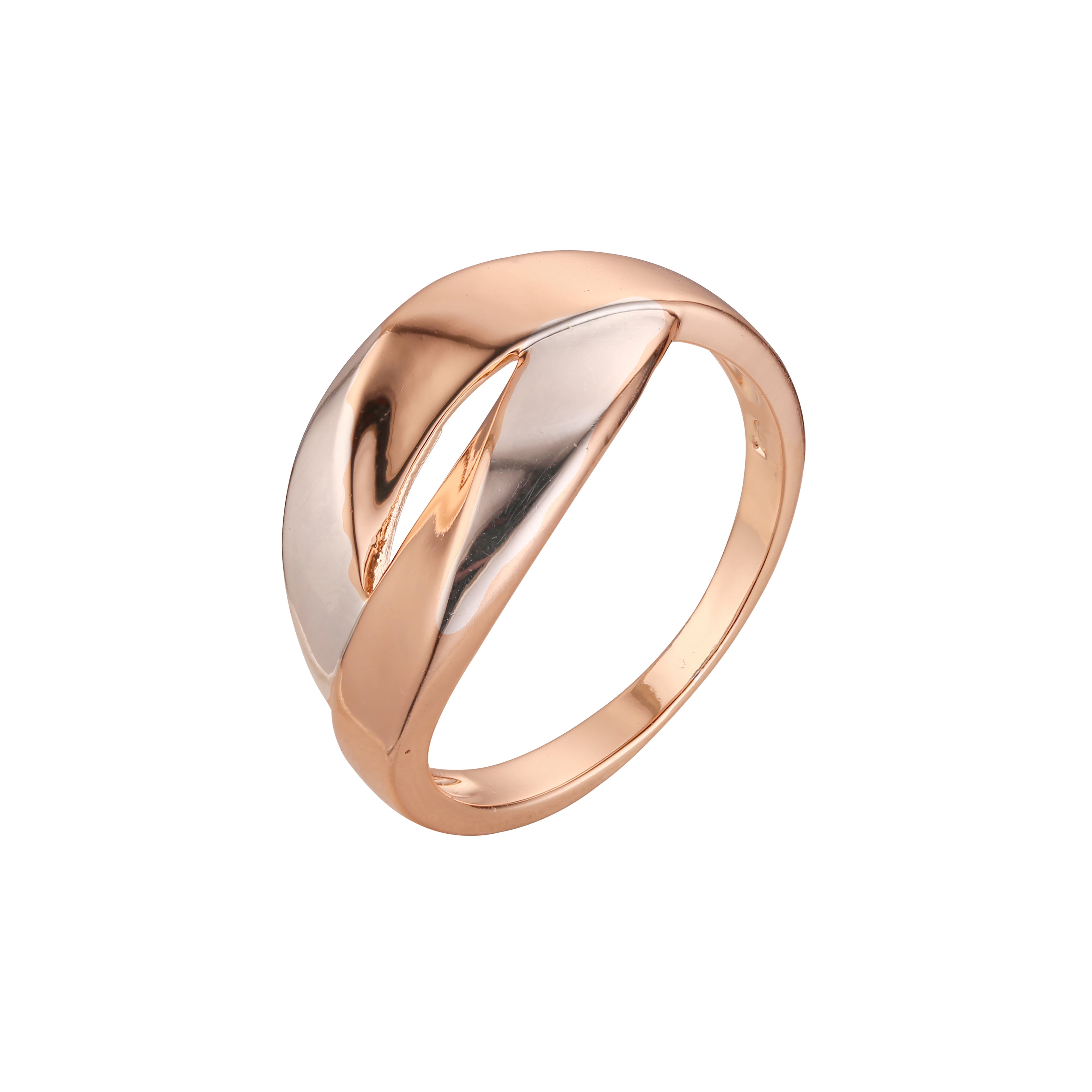 Rose Gold two tone plain design rings