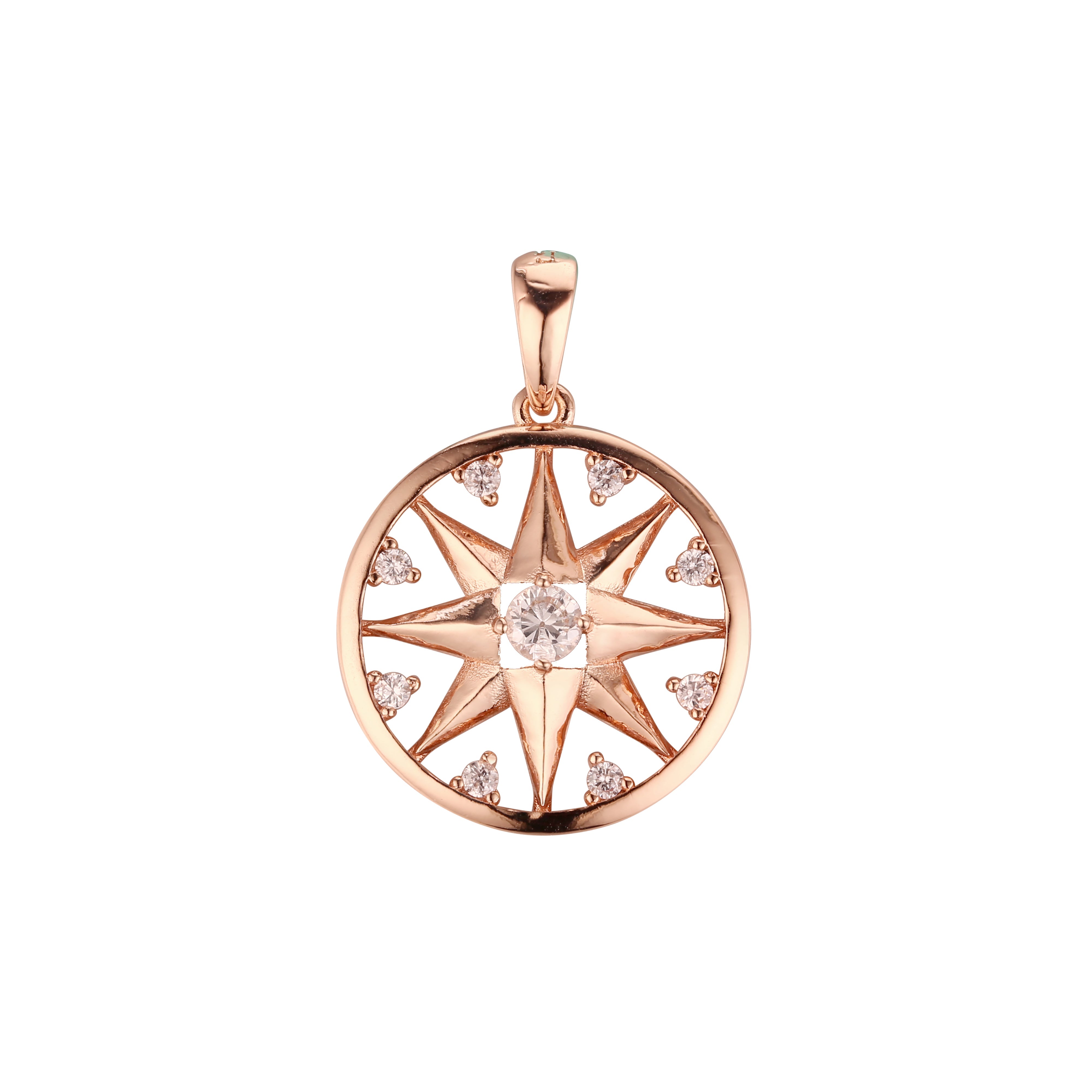 Pendant in Rose Gold, two tone plating colors