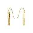 Brincos infantis de gancho de arame em ouro 14K, cores banhadas a ouro rosa