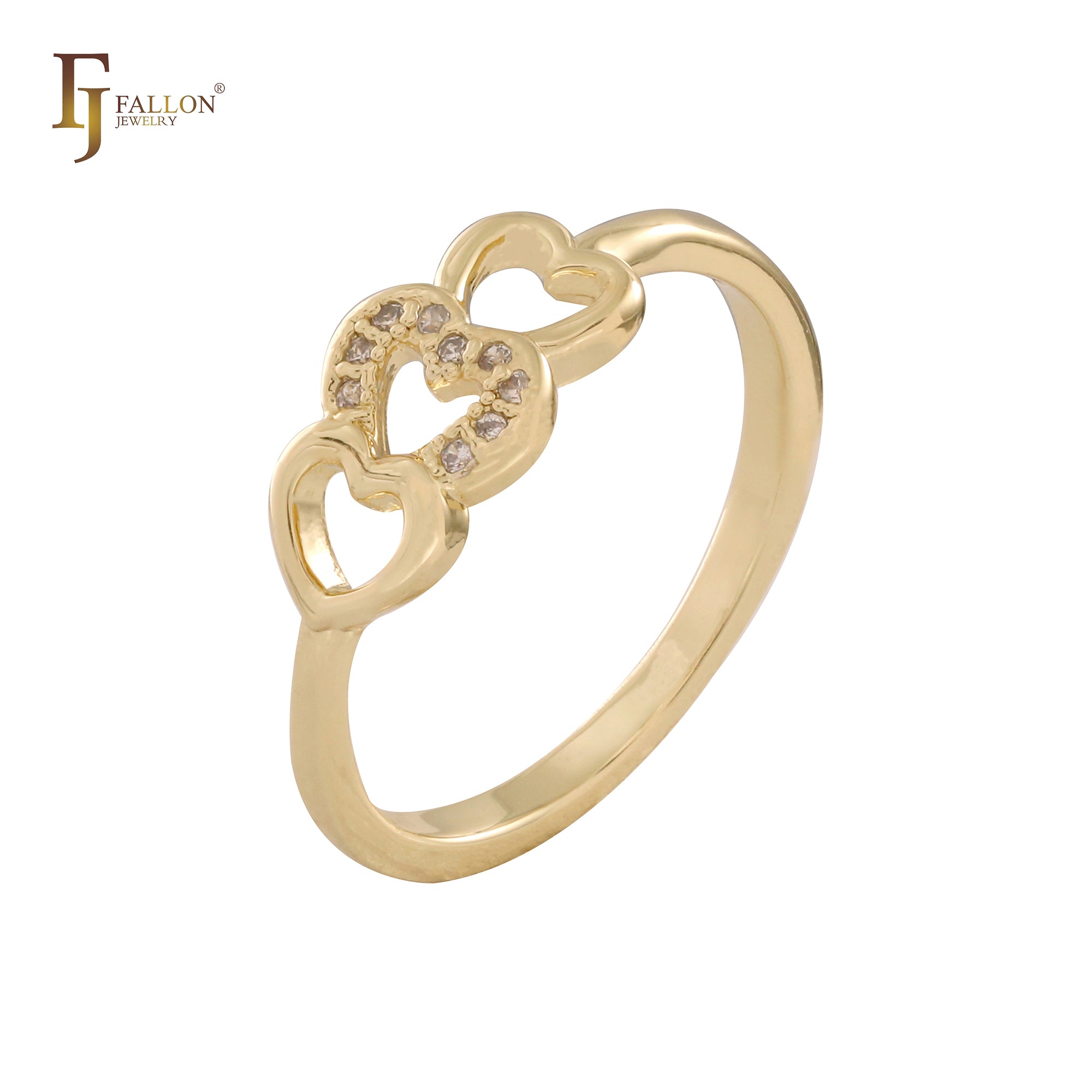 Ringe aus 14-karätigem Gold mit schlichtem Design