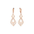 Pendientes de oro rosa