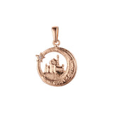Rose Gold Islamic temple pendant