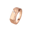 Signet men's Rose Gold two tone Rings