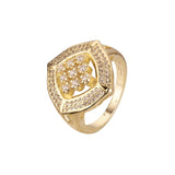 Cluster rings in 14K Gold, Rose Gold, two tone plating colors