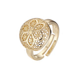 Open rings in 14K Gold, Rose Gold plating colors
