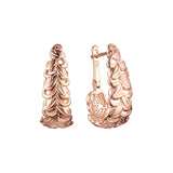 Pendientes de oro rosa