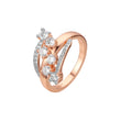Fashion cluster rings in Rose Gold, two tone plating colors